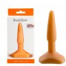 Оранжевый анальный стимулятор Small Anal Plug flash - 12 см.