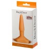 Оранжевый анальный стимулятор Small Anal Plug flash - 12 см.