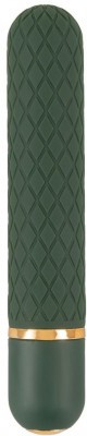 Зеленый мини-вибратор Luxurious Bullet Vibrator - 12,6 см.