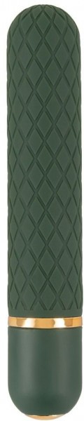 Зеленый мини-вибратор Luxurious Bullet Vibrator - 12,6 см.