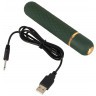 Зеленый мини-вибратор Luxurious Bullet Vibrator - 12,6 см.