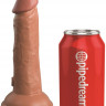 Кофейный фаллоимитатор 6  Silicone Dual Density Cock - 17 см.