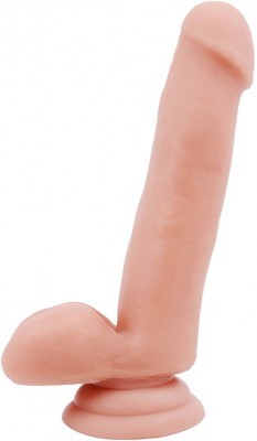 Телесный фаллоимитатор-реалистик Dual Density Dildo - 18 см.