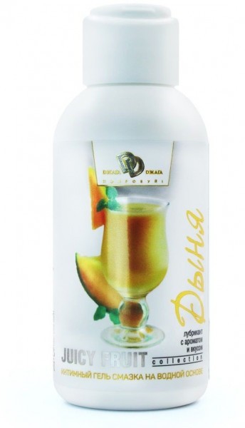 Интимный гель на водной основе JUICY FRUIT с ароматом дыни - 100 мл.