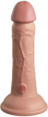 Телесный фаллоимитатор 6  Silicone Dual Density Cock - 17 см.