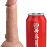 Телесный фаллоимитатор 6  Silicone Dual Density Cock - 17 см.