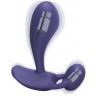 Темно-синий вибромассажер Witty P G Vibrator with Remote Control