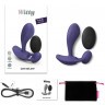 Темно-синий вибромассажер Witty P G Vibrator with Remote Control