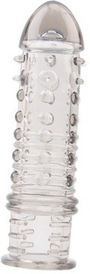 Дымчатая насадка на пенис Swirls Sleeve - 16 см.