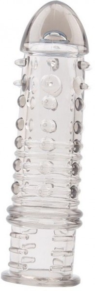 Дымчатая насадка на пенис Swirls Sleeve - 16 см.