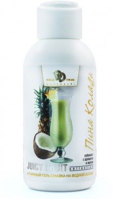 Интимный гель на водной основе JUICY FRUIT с ароматом пина колада - 100 мл.
