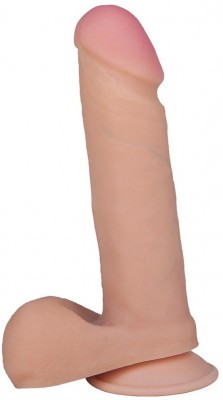 Телесный фаллоимитатор на присоске F F BEST COCK 6 - 19 см.