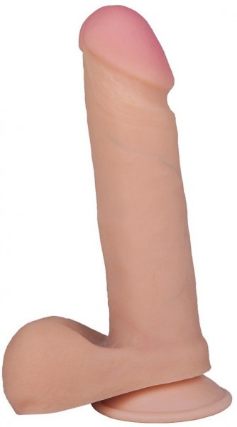 Телесный фаллоимитатор на присоске F F BEST COCK 6 - 19 см.