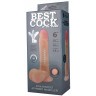 Телесный фаллоимитатор на присоске F F BEST COCK 6 - 19 см.