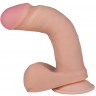 Телесный фаллоимитатор на присоске F F BEST COCK 6 - 19 см.