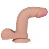 Телесный фаллоимитатор на присоске F F BEST COCK 6 - 19 см.
