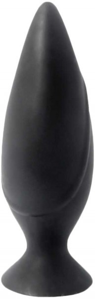 Черная большая анальная пробка Mojo Spades Large Butt Plug - 12 см.