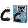 Чёрный массажёр простаты серии Sex Expert