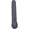 Чёрная фаллическая насадка BLACK BENT 3 - 22 см.