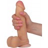 Телесный фаллоимитатор на присоске BEST COCK 8 - 22 см.