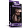 Женский темнокожий страпон Easy Strapon Set 7 Inch - 18 см.