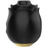 Черный клиторальный стимулятор Black Rose Silicone Clitoral Suction