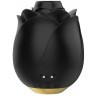 Черный клиторальный стимулятор Black Rose Silicone Clitoral Suction