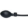Анальный вибратор с функцией расширения True Black - 17 см.