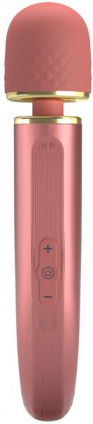Персиковый жезловый вибратор Power Wand - 29 см.
