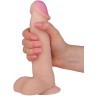 Телесный фаллоимитатор на присоске BEST COCK 7 - 20 см.