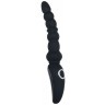 Черная анальная виброелочка Magic Stick - 22,6 см.