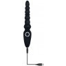 Черная анальная виброелочка Magic Stick - 22,6 см.