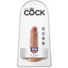 Анальный фаллоимитатор-мулат на присоске 5  Cock - 14 см.