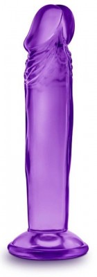 Фиолетовый анальный фаллоимитатор Sweet N Small 6 Inch Dildo With Suction Cup - 16,5 см.