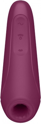 Бордовый вакуум-волновой стимулятор Satisfyer Curvy 1+