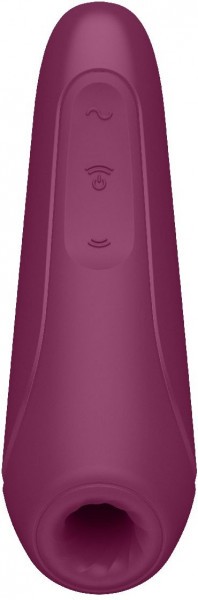 Бордовый вакуум-волновой стимулятор Satisfyer Curvy 1+