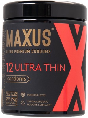 Ультратонкие презервативы MAXUS Ultra Thin - 12 шт.