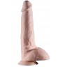 Телесный фаллоимитатор REALSTUFF REALISTIC DONG 9INCH - 23 см.