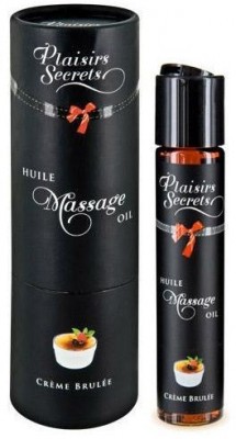 Массажное масло с ароматом крем брюле Huile de Massage Gourmande Creme Brulée - 59 мл.