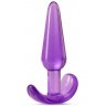 Фиолетовая анальная пробка в форме якоря Slim Anal Plug - 10,8 см.