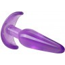Фиолетовая анальная пробка в форме якоря Slim Anal Plug - 10,8 см.