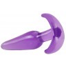 Фиолетовая анальная пробка в форме якоря Slim Anal Plug - 10,8 см.