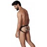 Черные трусы-джоки с ажурными вставками Urge Jockstrap