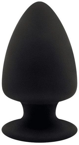 Черная анальная втулка Premium Silicone Plug XS - 8 см.