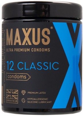 Классические презервативы MAXUS Classic - 12 шт.