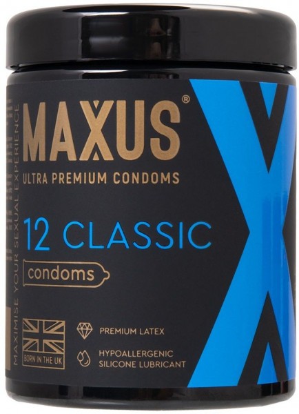 Классические презервативы MAXUS Classic - 12 шт.