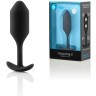Чёрная пробка для ношения B-vibe Snug Plug 2 - 11,4 см.
