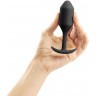 Чёрная пробка для ношения B-vibe Snug Plug 2 - 11,4 см.