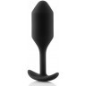 Чёрная пробка для ношения B-vibe Snug Plug 2 - 11,4 см.