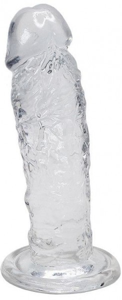Прозрачный фаллоимитатор на присоске Majestic Jelly Dildo - 14,7 см.